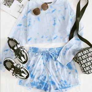 •Blue Tie Dye Set•